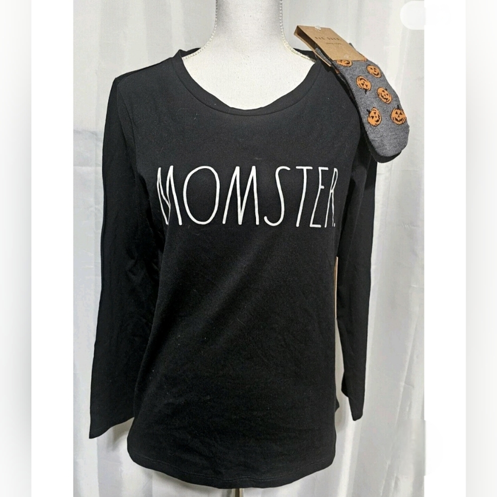 Rae Dunn Momster Long Sleevw Tee